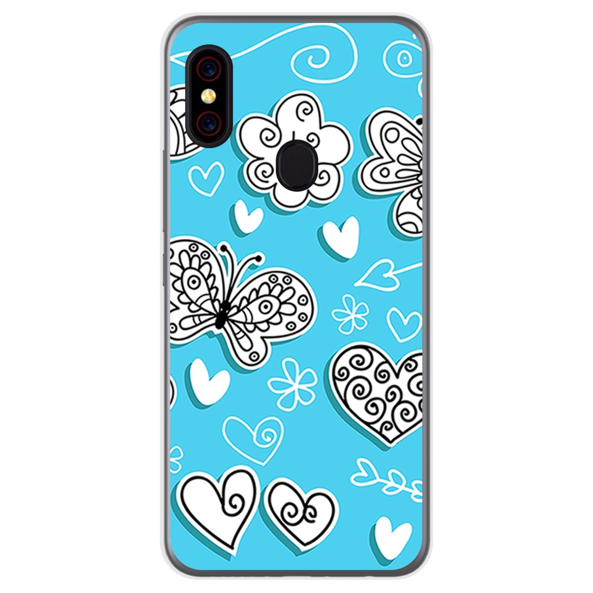 Funda Gel Tpu para UmiDigi F1 diseño Mariposas Dibujos