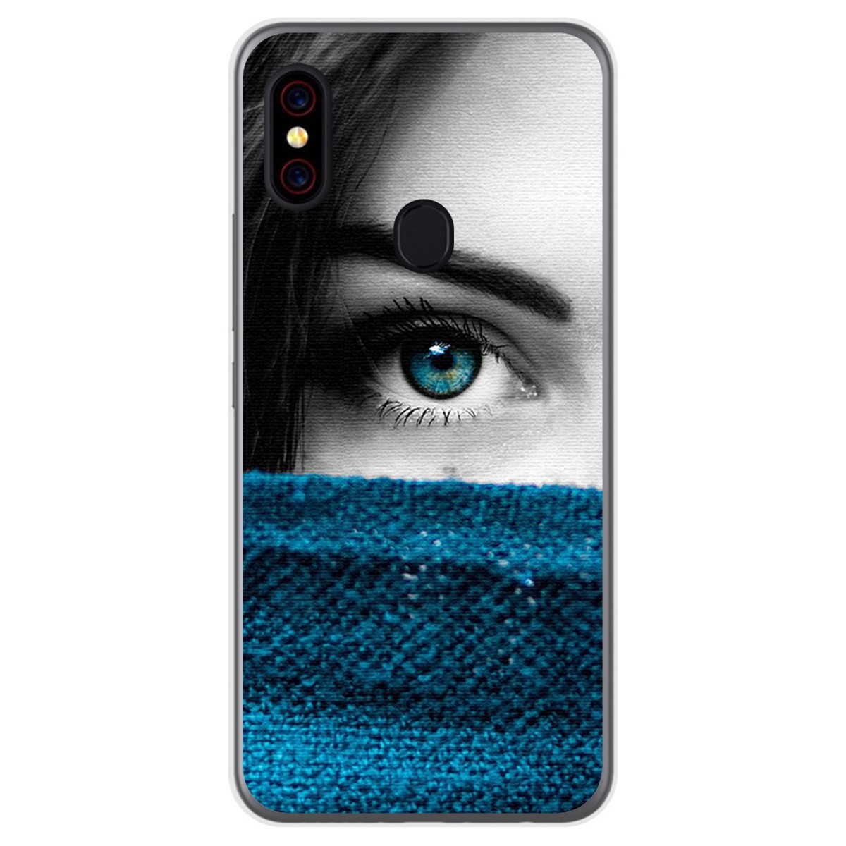 Funda Gel Tpu para UmiDigi F1 diseño Ojo Dibujos