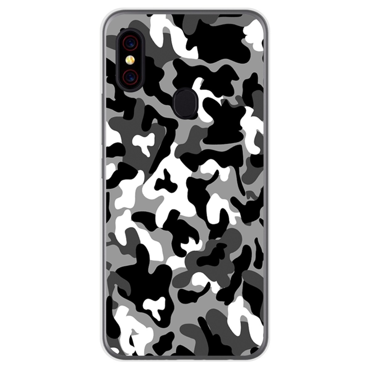 Funda Gel Tpu para UmiDigi F1 diseño Snow Camuflaje Dibujos
