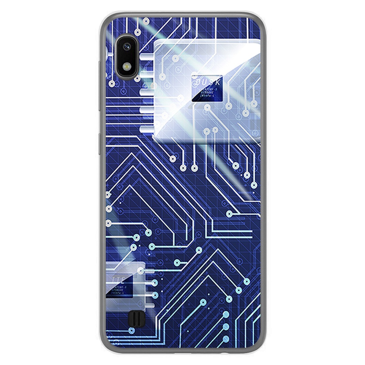 Funda Gel Tpu para Samsung Galaxy A10 diseño Circuito Dibujos