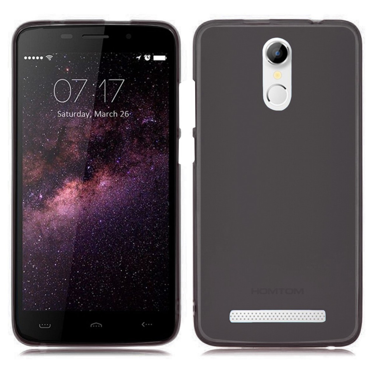 Funda Gel Tpu para Homtom HT17 / HT17 Pro Color Negra