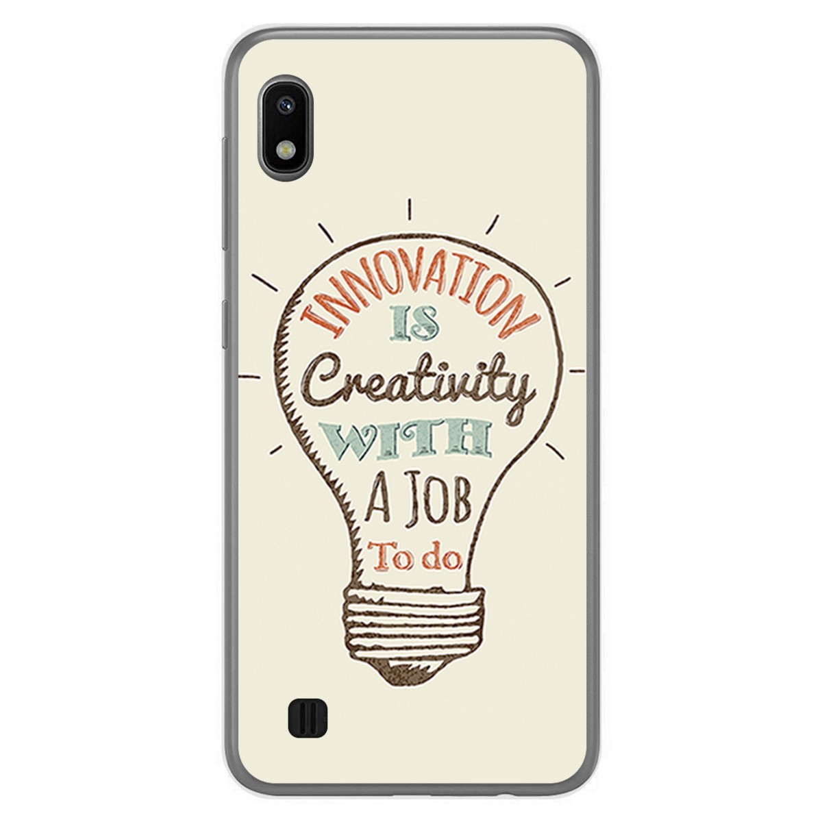 Funda Gel Tpu para Samsung Galaxy A10 diseño Creativity Dibujos
