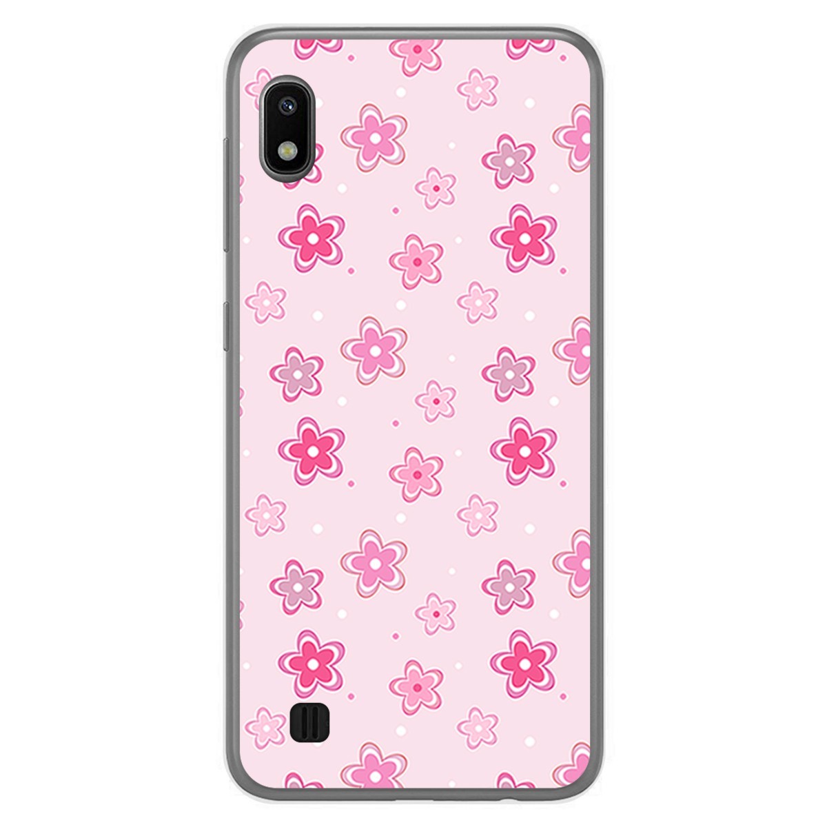 Funda Gel Tpu para Samsung Galaxy A10 diseño Flores Dibujos