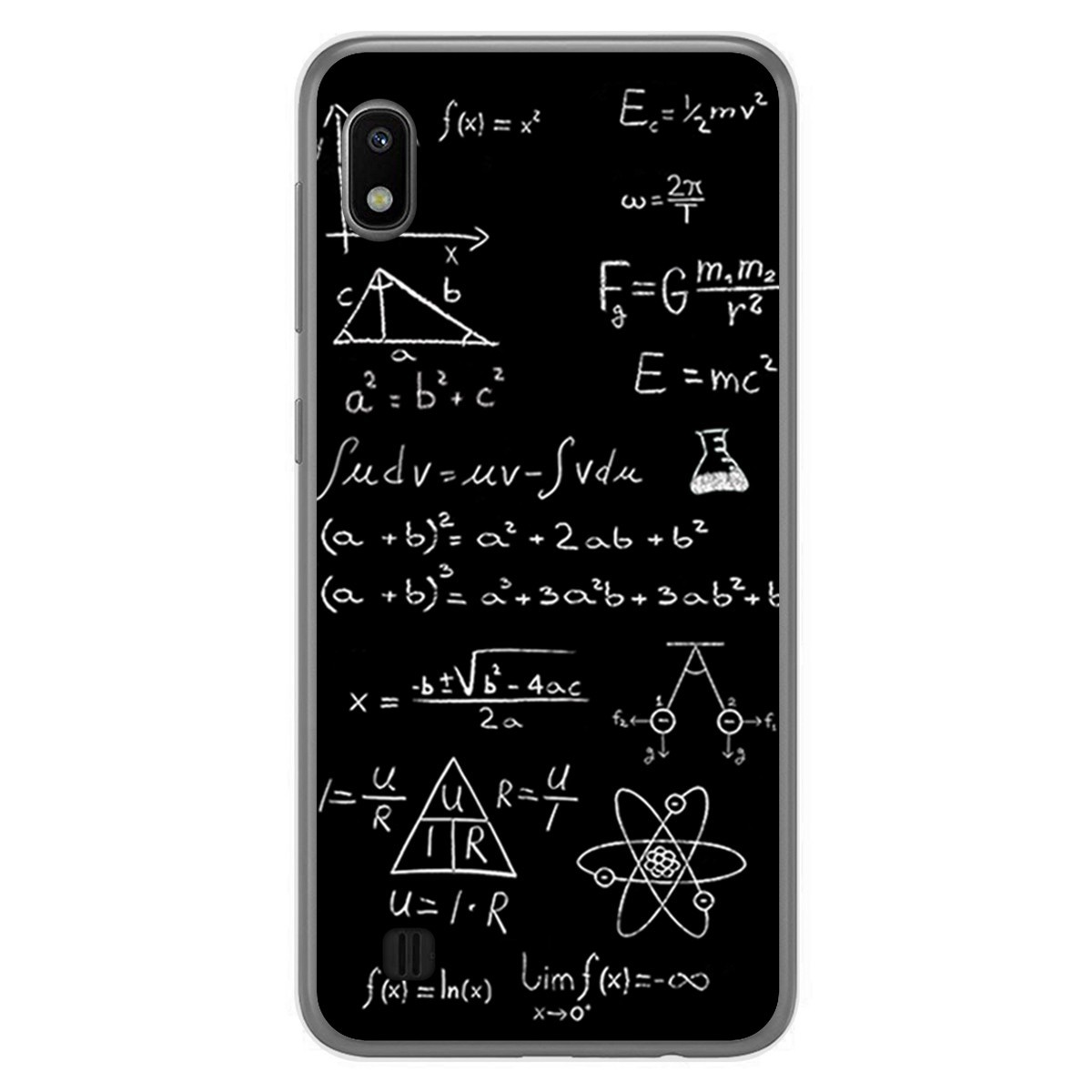 Funda Gel Tpu para Samsung Galaxy A10 diseño Formulas Dibujos