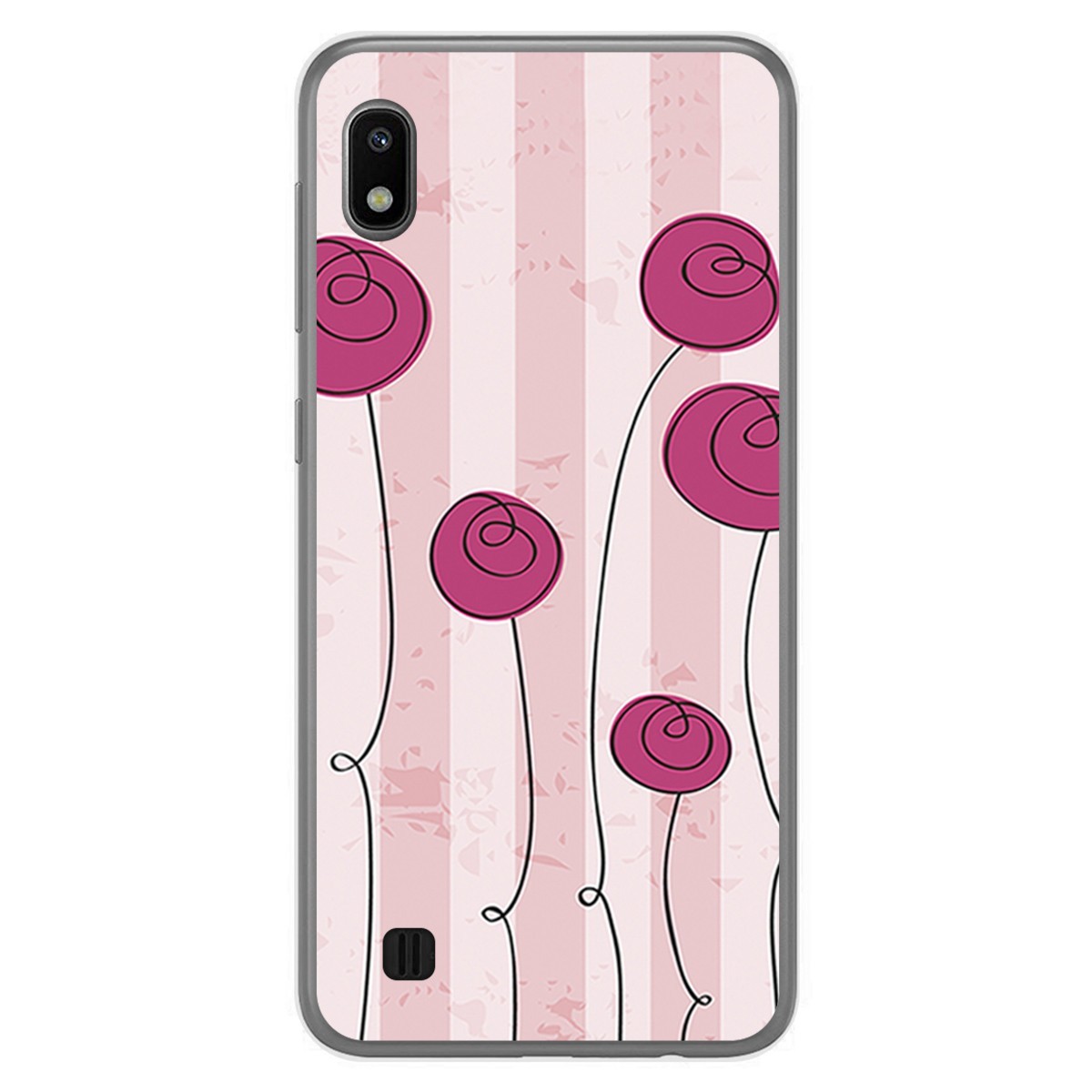 Funda Gel Tpu para Samsung Galaxy A10 diseño Flores Vintage Dibujos