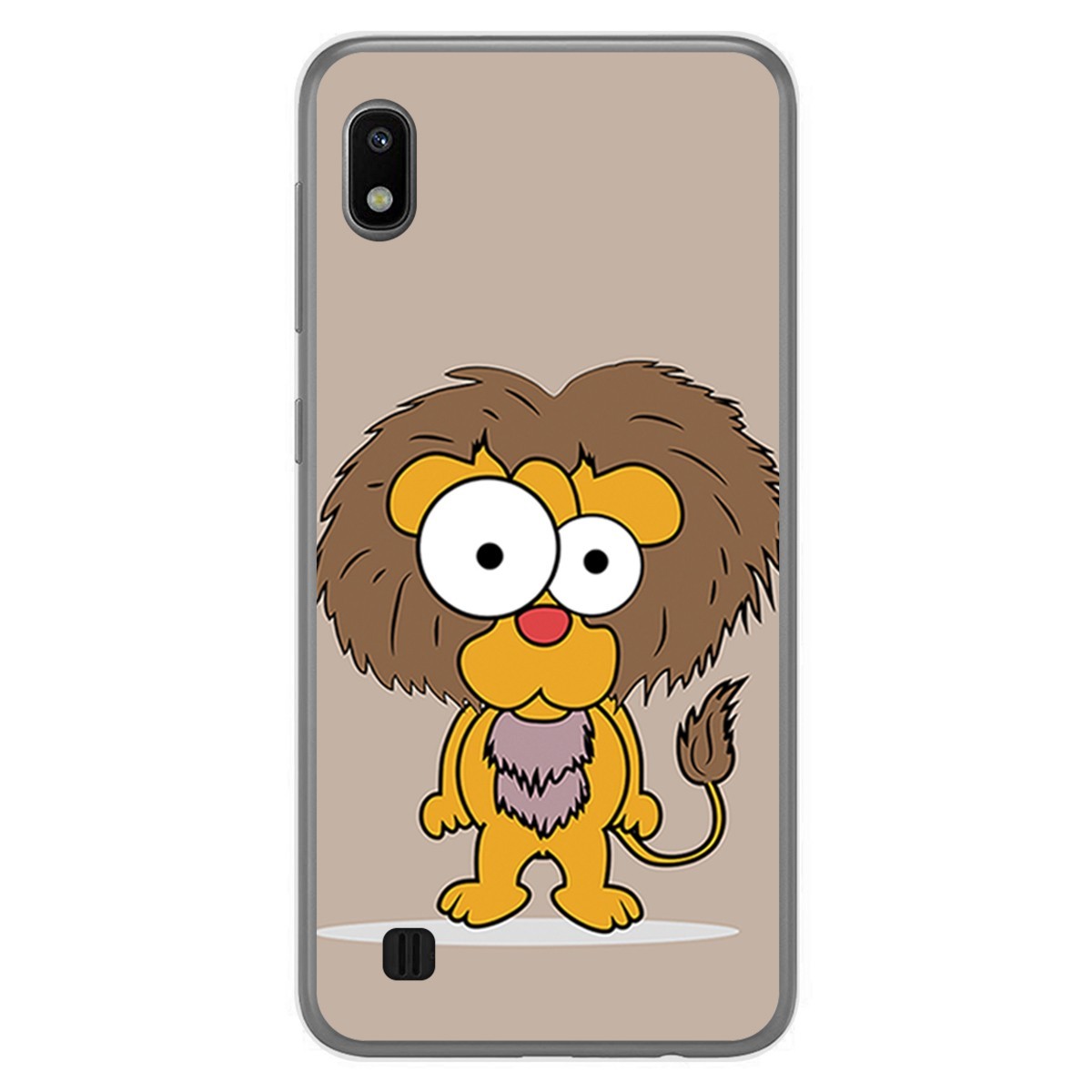 Funda Gel Tpu para Samsung Galaxy A10 diseño Leon Dibujos