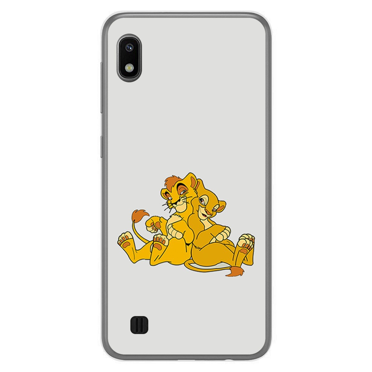 Funda Gel Tpu para Samsung Galaxy A10 diseño Leones Dibujos