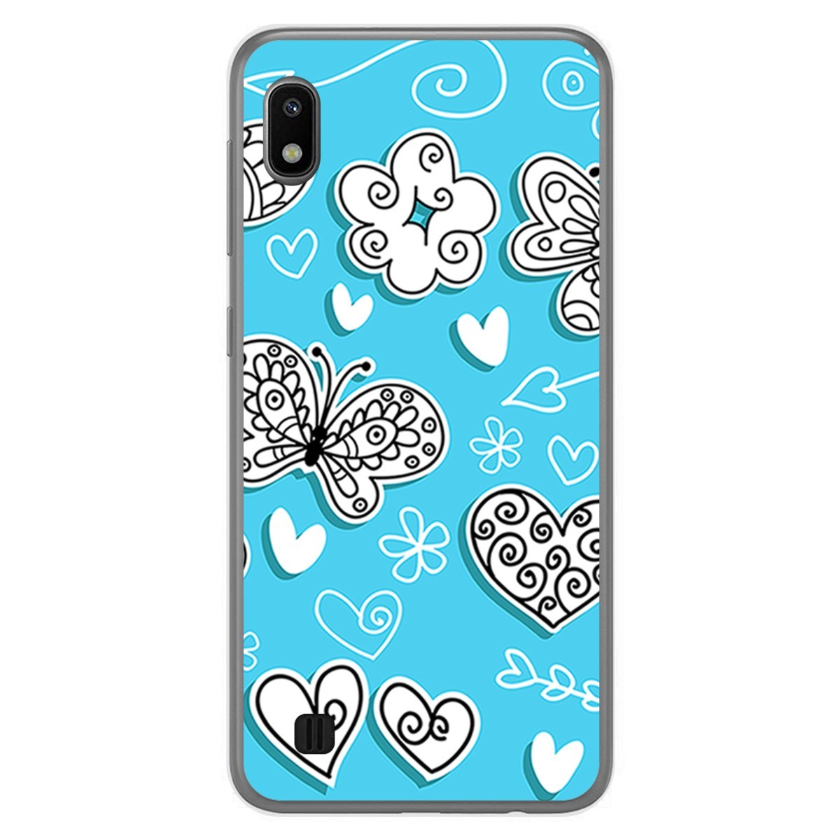 Funda Gel Tpu para Samsung Galaxy A10 diseño Mariposas Dibujos