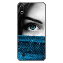 Funda Gel Tpu para Samsung Galaxy A10 diseño Ojo Dibujos
