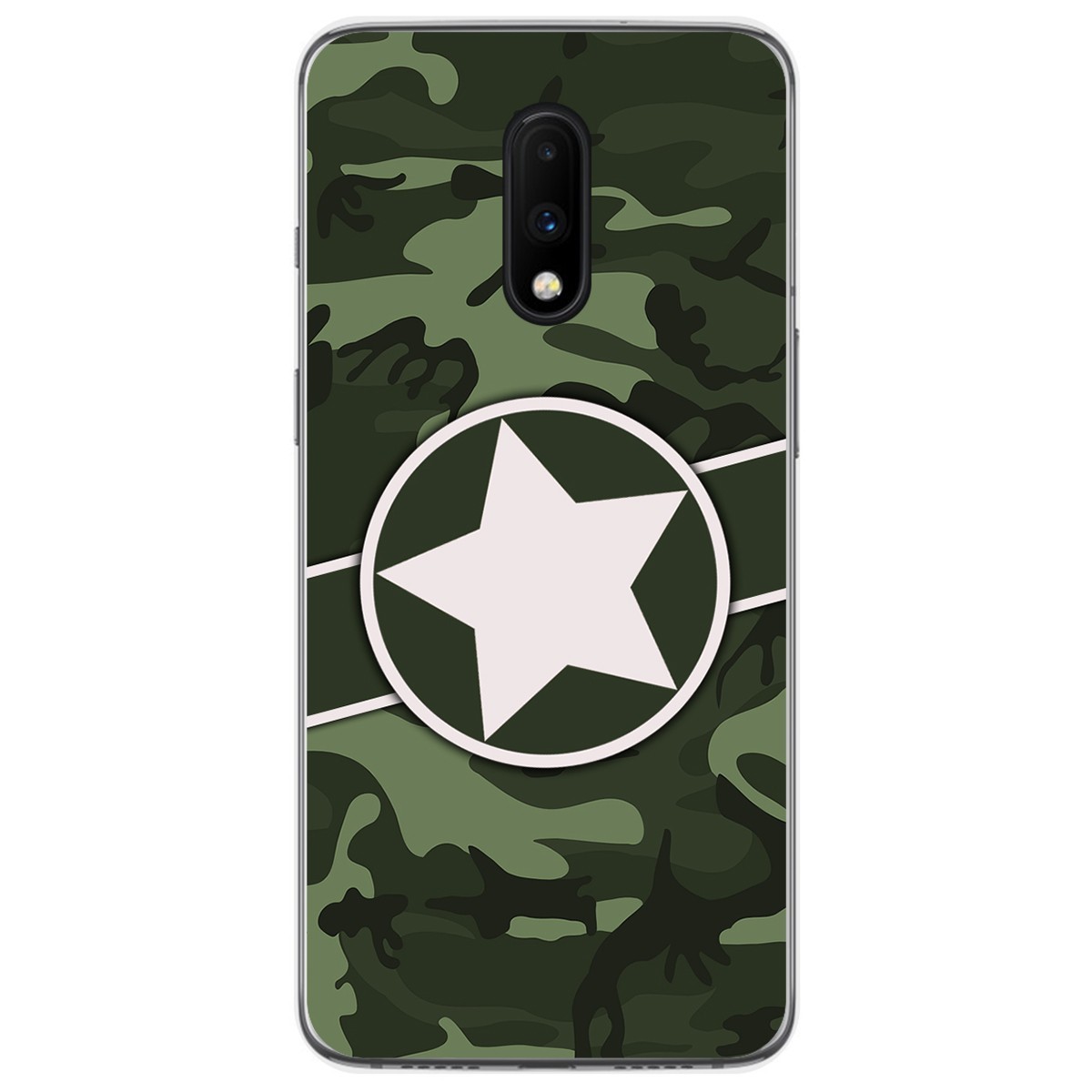 Funda Gel Tpu para Oneplus 7 diseño Camuflaje 01 Dibujos