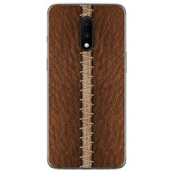 Funda Gel Tpu para Oneplus 7 diseño Cuero 01 Dibujos