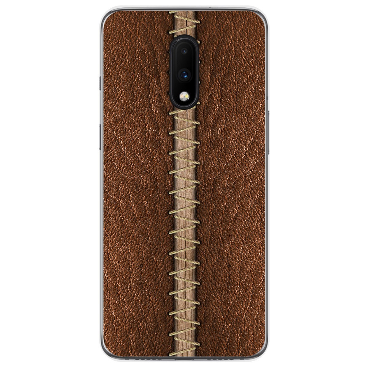 Funda Gel Tpu para Oneplus 7 diseño Cuero 01 Dibujos