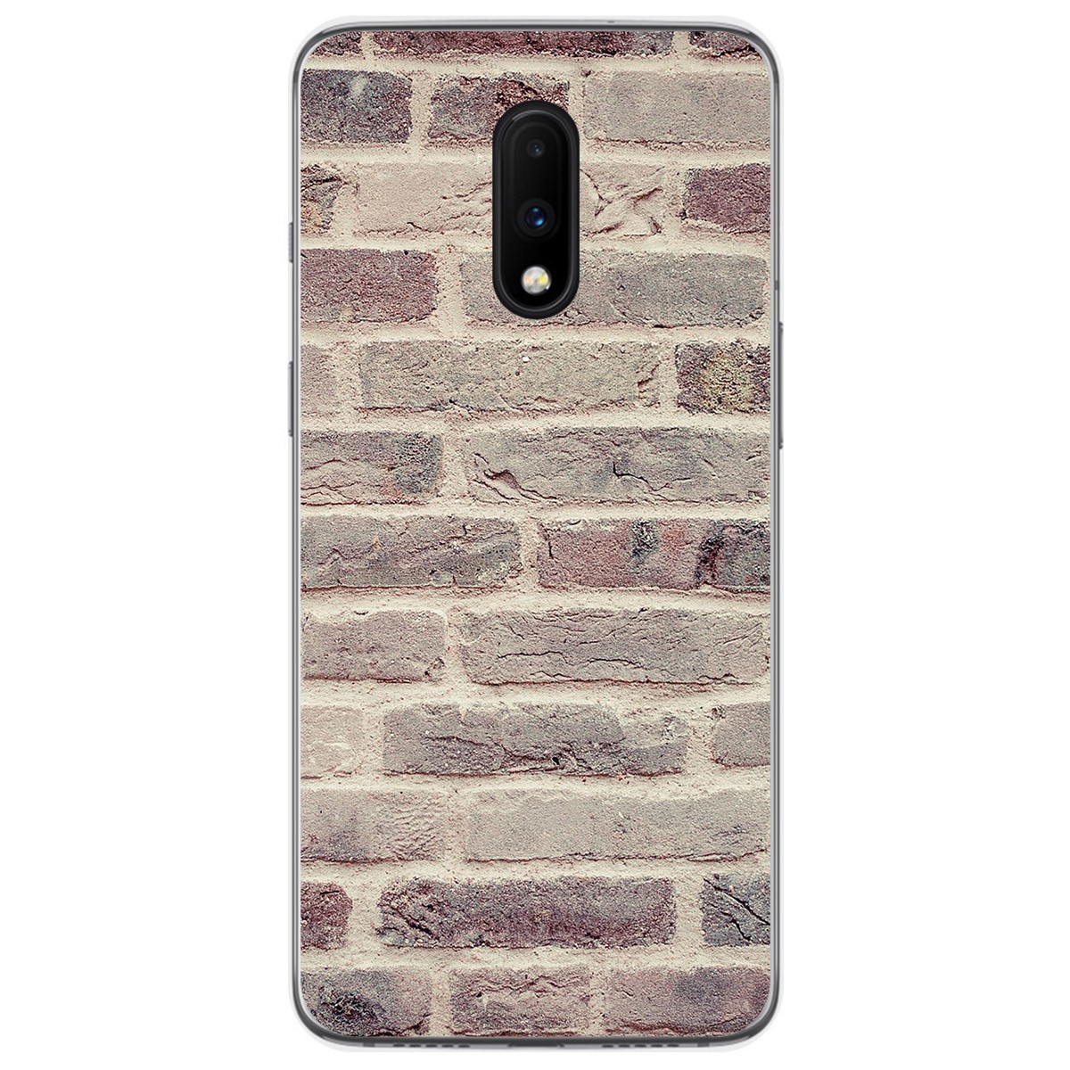 Funda Gel Tpu para Oneplus 7 diseño Ladrillo 01 Dibujos