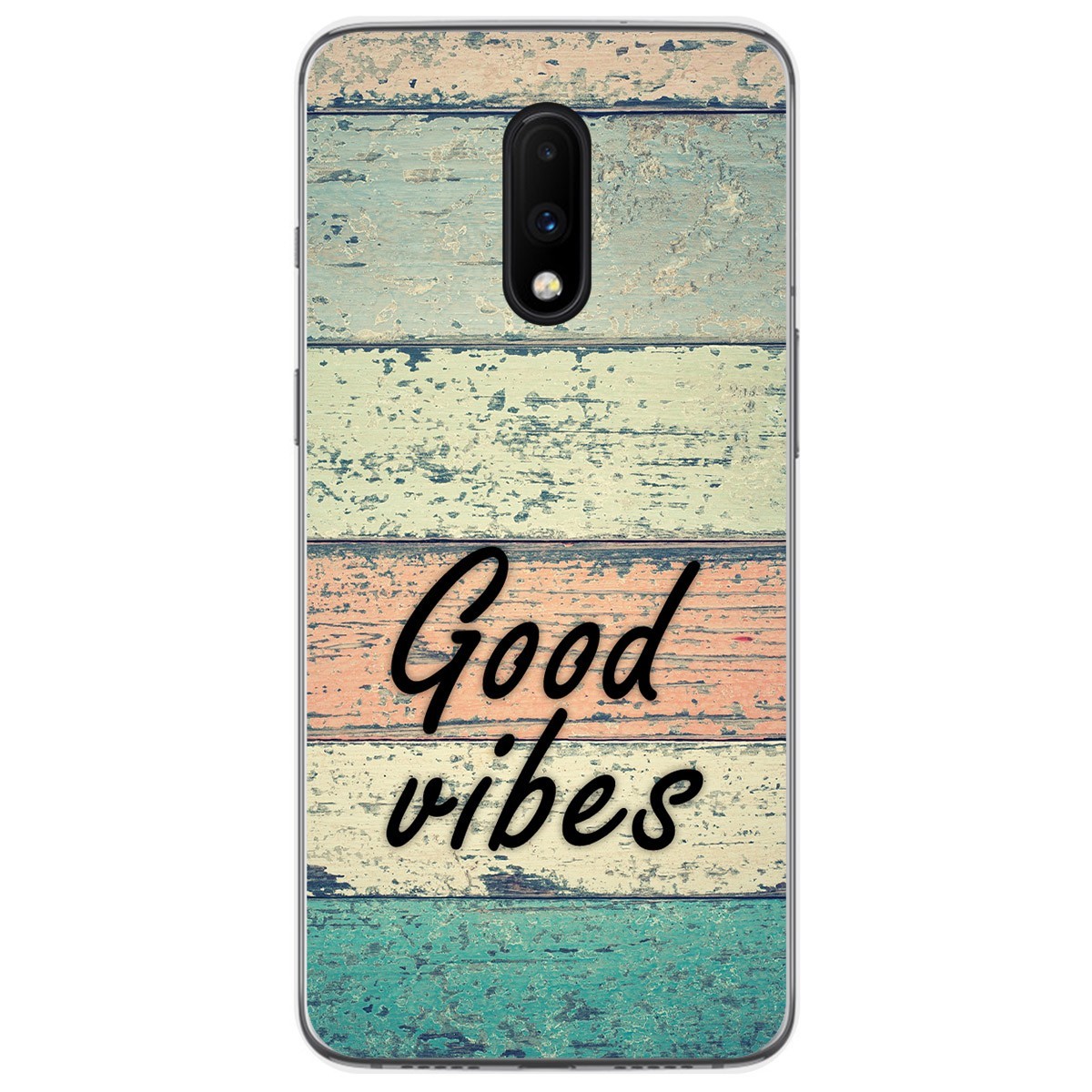 Funda Gel Tpu para Oneplus 7 diseño Madera 01 Dibujos