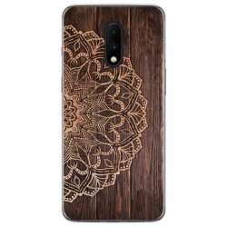 Funda Gel Tpu para Oneplus 7 diseño Madera 06 Dibujos