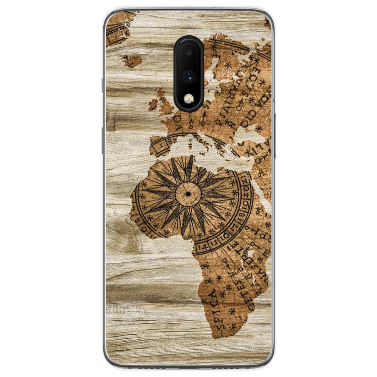 Funda Gel Tpu para Oneplus 7 diseño Madera 07 Dibujos