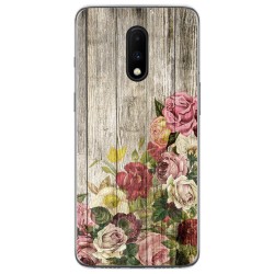 Funda Gel Tpu para Oneplus 7 diseño Madera 08 Dibujos