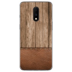 Funda Gel Tpu para Oneplus 7 diseño Madera 09 Dibujos