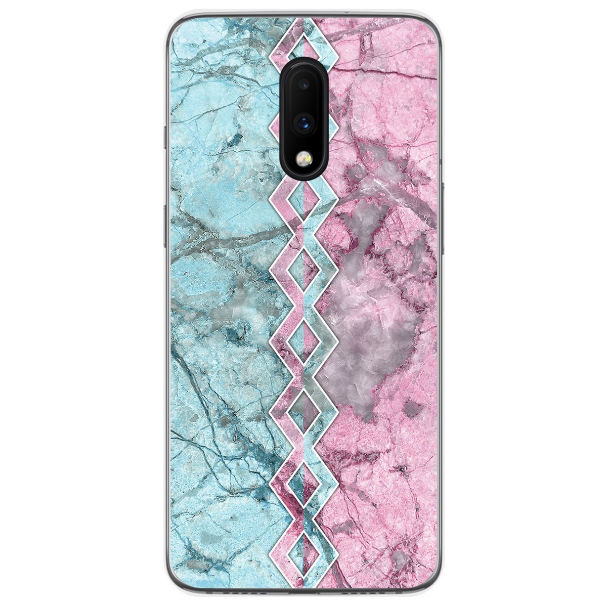 Funda Gel Tpu para Oneplus 7 diseño Mármol 08 Dibujos