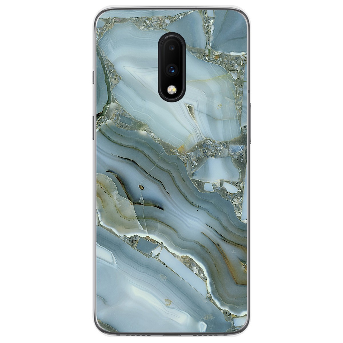Funda Gel Tpu para Oneplus 7 diseño Mármol 09 Dibujos