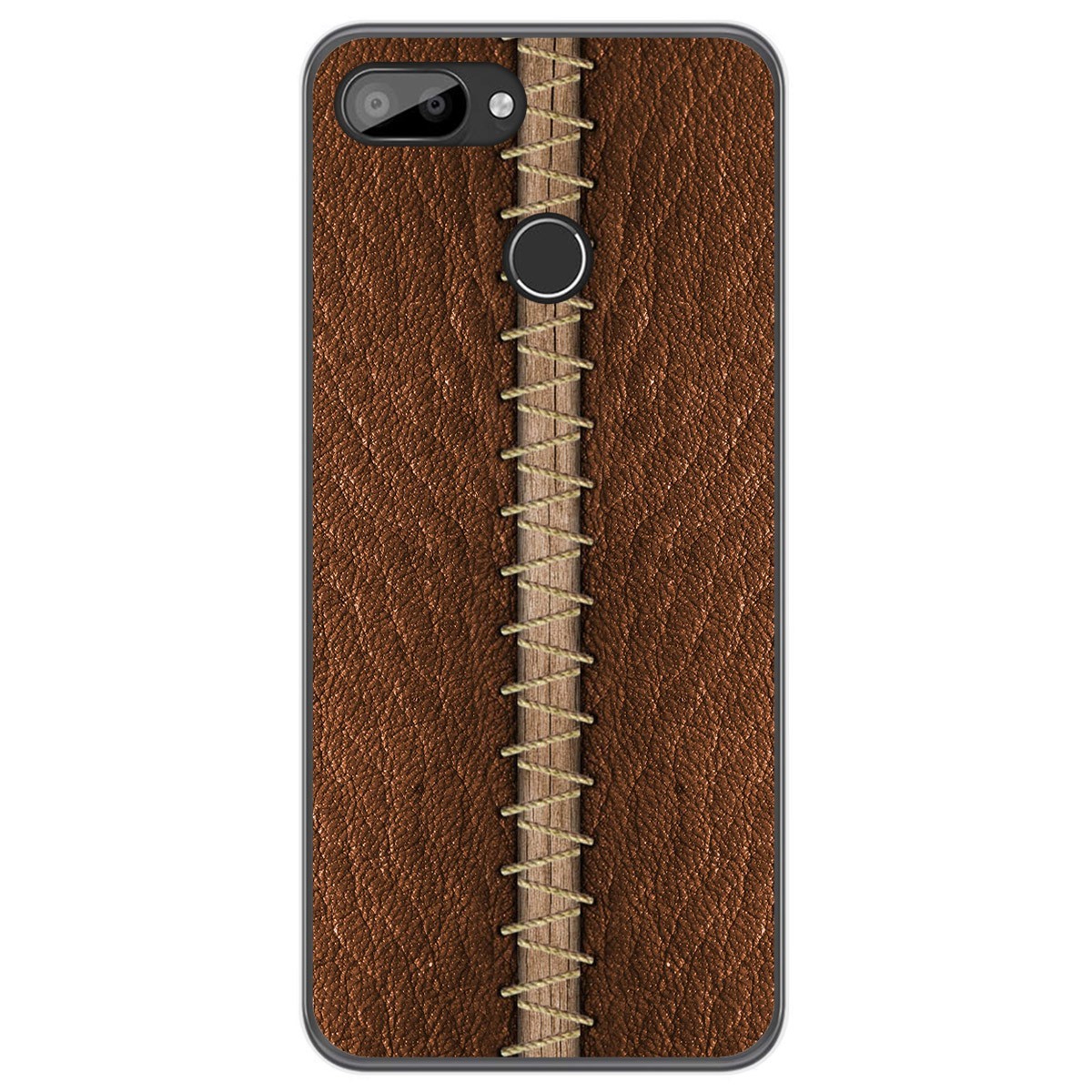 Funda Gel Tpu para Oukitel C11 / C11 Pro diseño Cuero 01 Dibujos