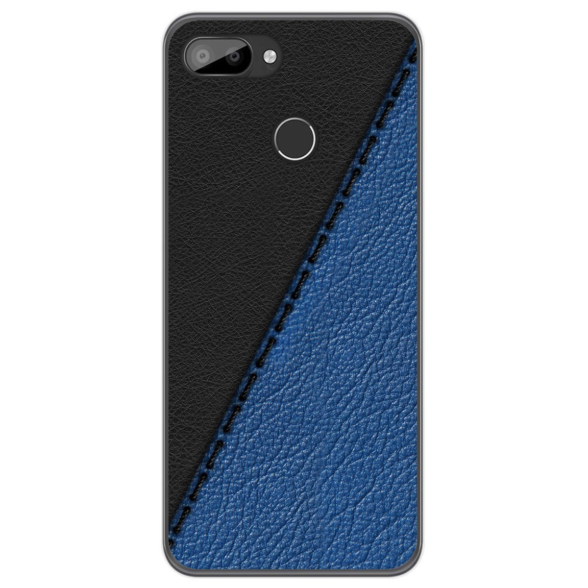 Funda Gel Tpu para Oukitel C11 / C11 Pro diseño Cuero 02 Dibujos