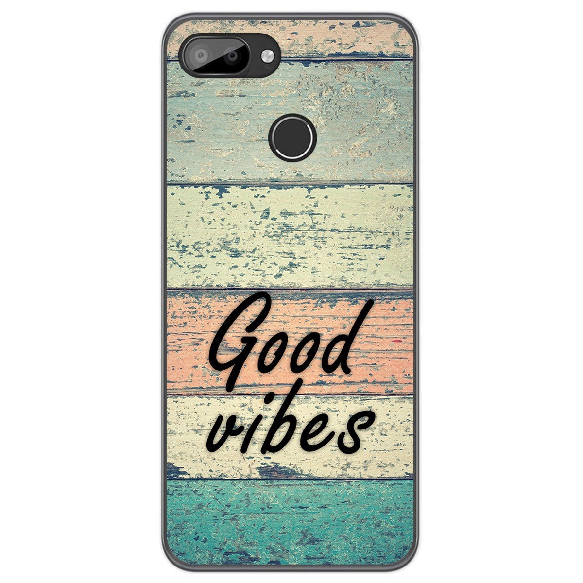 Funda Gel Tpu para Oukitel C11 / C11 Pro diseño Madera 01 Dibujos