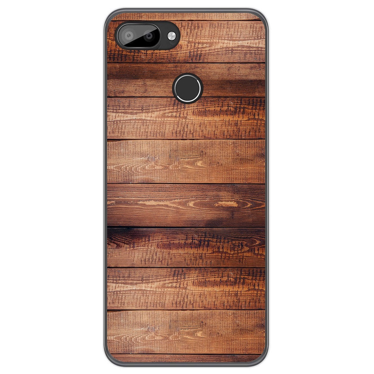 Funda Gel Tpu para Oukitel C11 / C11 Pro diseño Madera 02 Dibujos