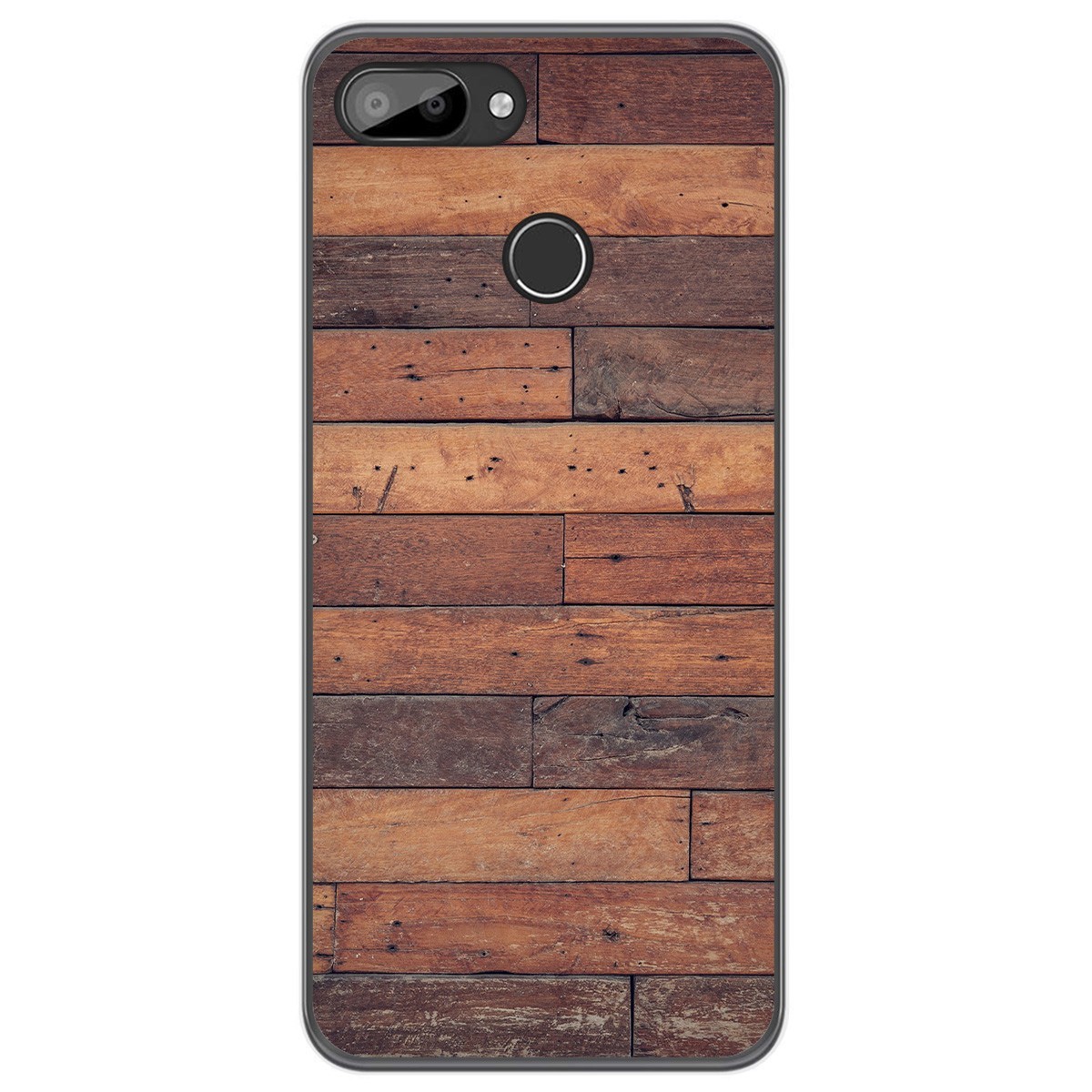 Funda Gel Tpu para Oukitel C11 / C11 Pro diseño Madera 03 Dibujos