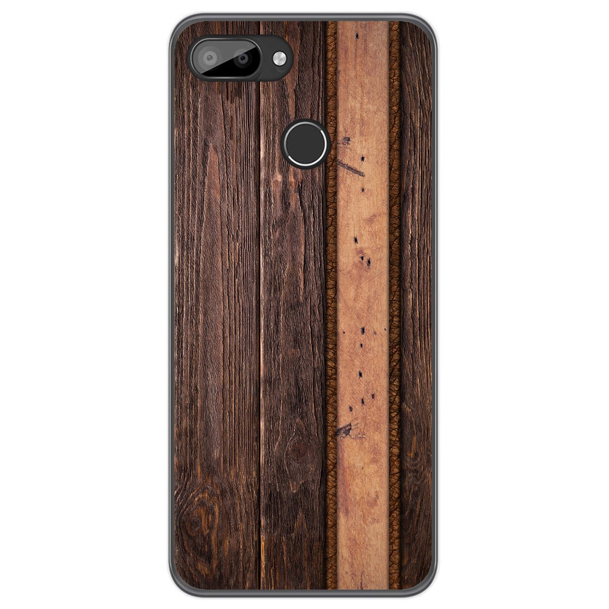 Funda Gel Tpu para Oukitel C11 / C11 Pro diseño Madera 05 Dibujos