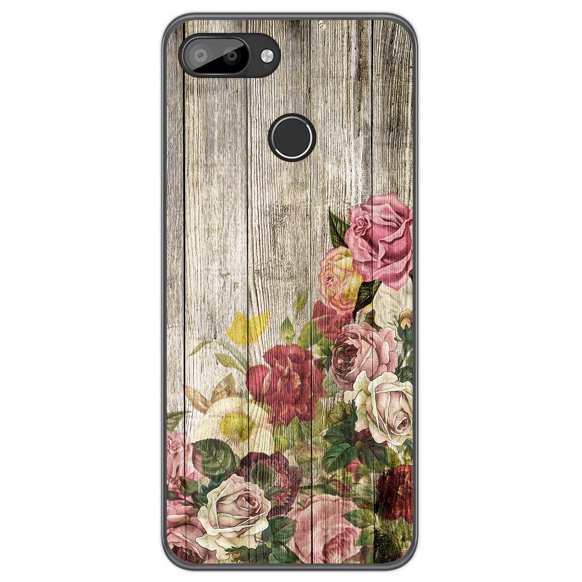 Funda Gel Tpu para Oukitel C11 / C11 Pro diseño Madera 08 Dibujos