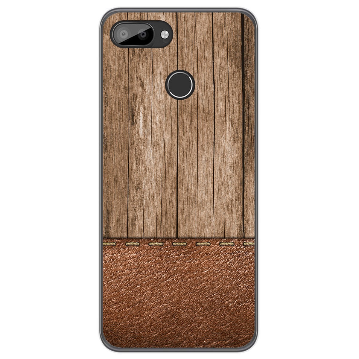 Funda Gel Tpu para Oukitel C11 / C11 Pro diseño Madera 09 Dibujos