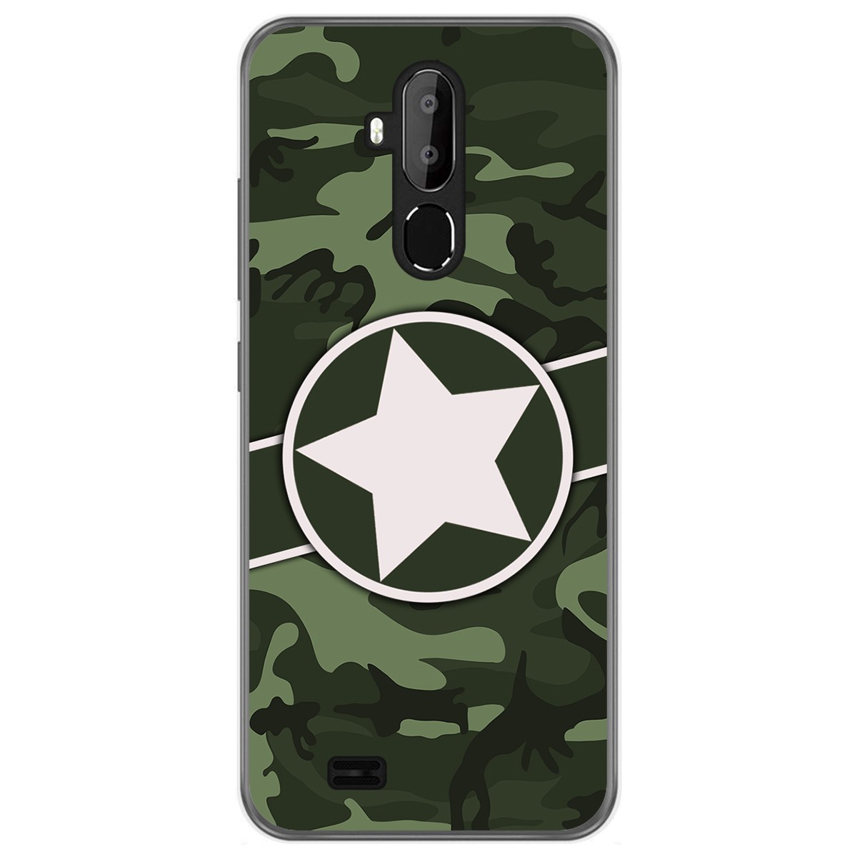 Funda Gel Tpu para Oukitel C12 / C12 Pro diseño Camuflaje 01 Dibujos