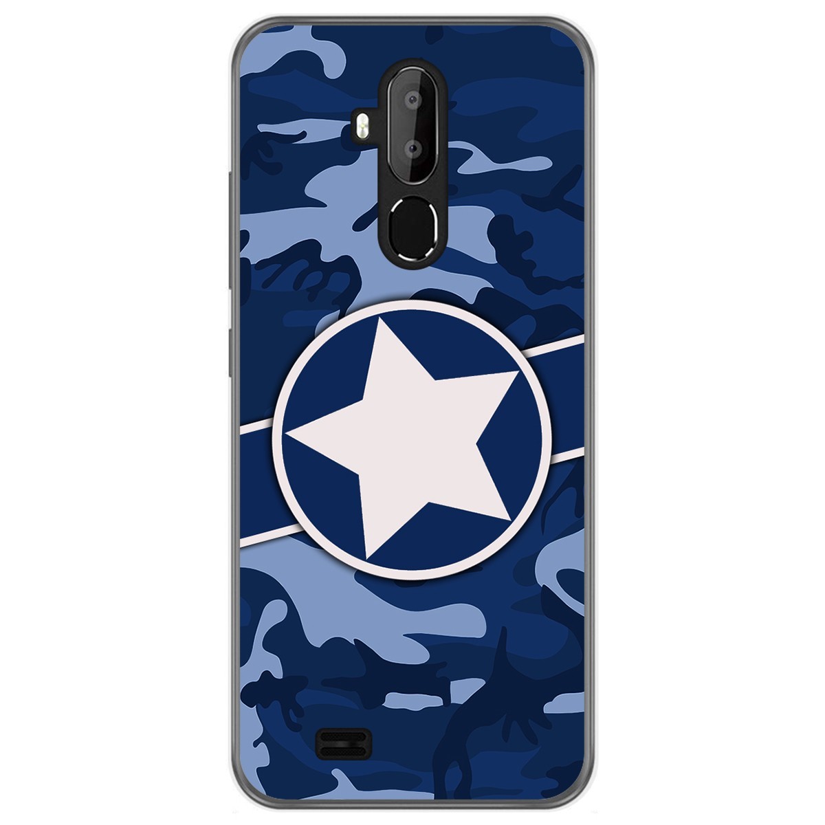 Funda Gel Tpu para Oukitel C12 / C12 Pro diseño Camuflaje 03 Dibujos