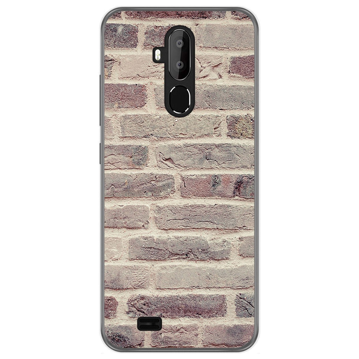 Funda Gel Tpu para Oukitel C12 / C12 Pro diseño Ladrillo 01 Dibujos