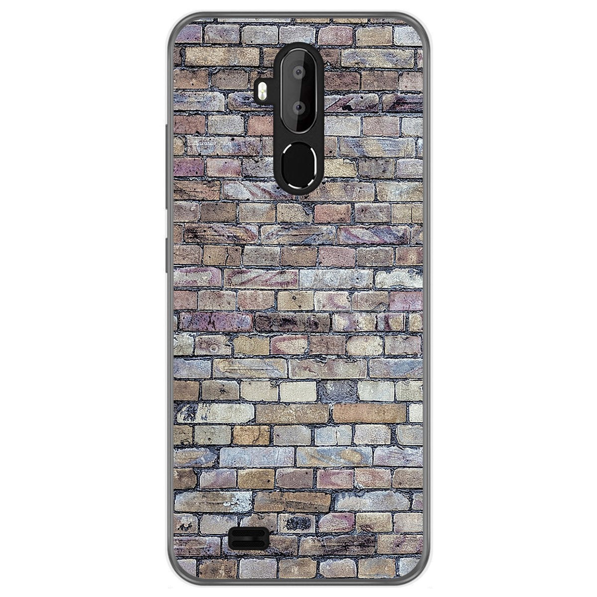 Funda Gel Tpu para Oukitel C12 / C12 Pro diseño Ladrillo 02 Dibujos