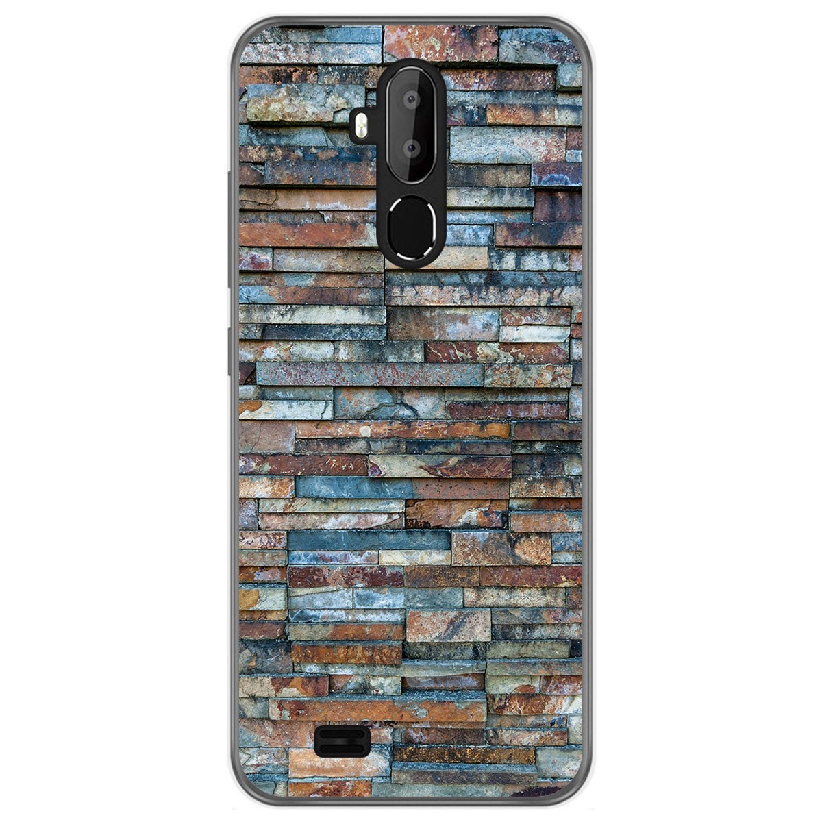 Funda Gel Tpu para Oukitel C12 / C12 Pro diseño Ladrillo 05 Dibujos