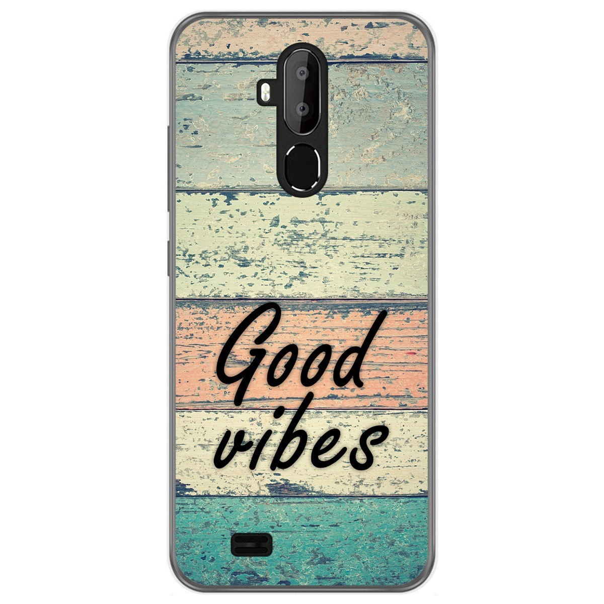 Funda Gel Tpu para Oukitel C12 / C12 Pro diseño Madera 01 Dibujos