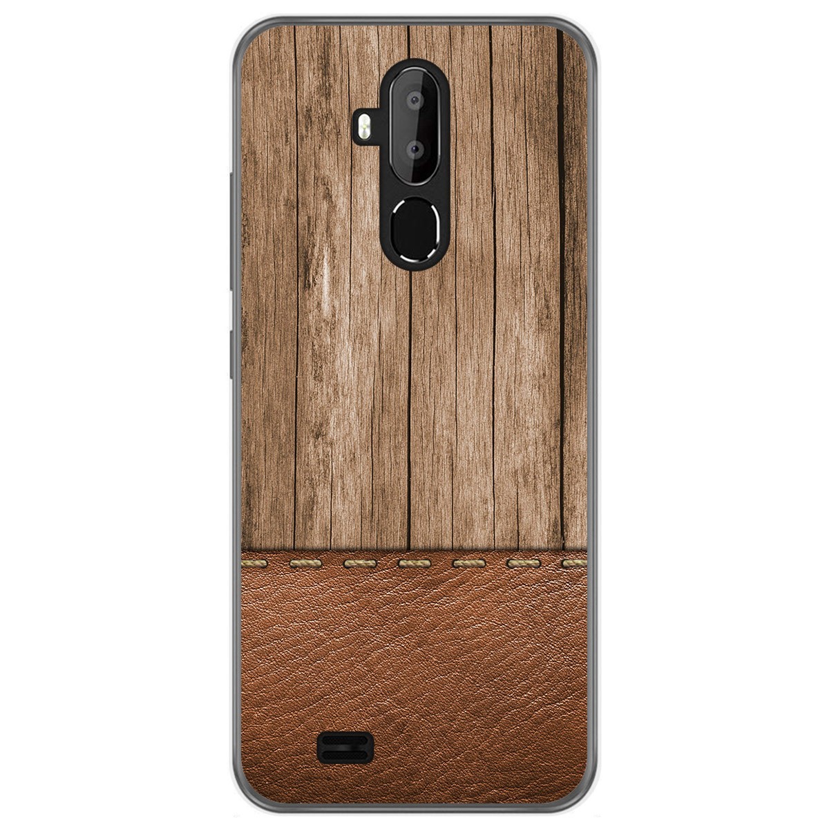 Funda Gel Tpu para Oukitel C12 / C12 Pro diseño Madera 09 Dibujos