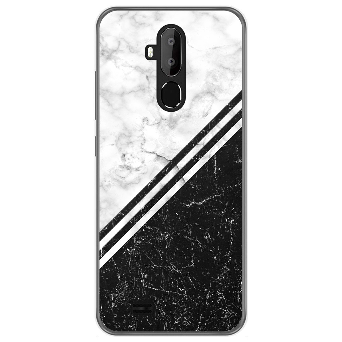 Funda Gel Tpu para Oukitel C12 / C12 Pro diseño Mármol 01 Dibujos