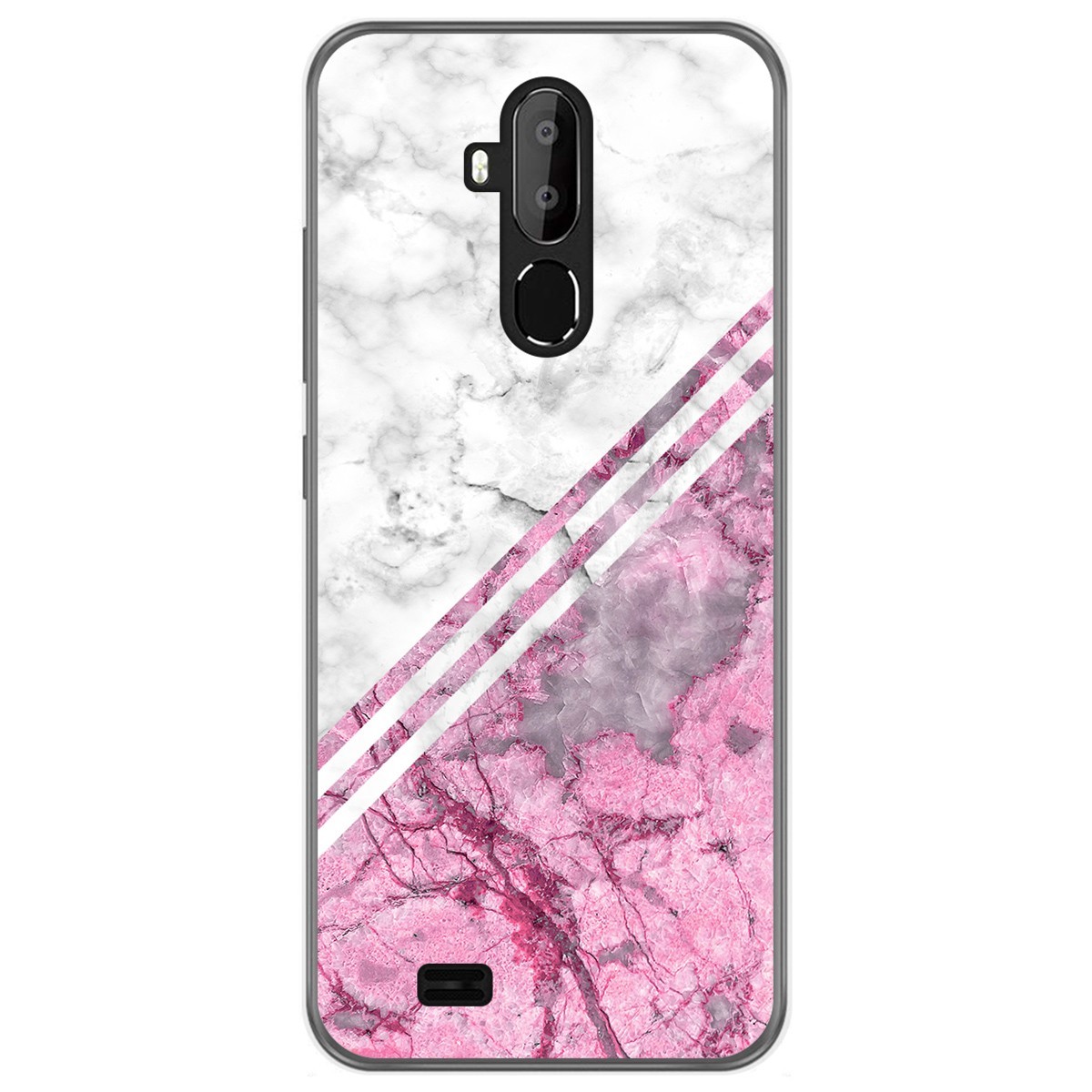 Funda Gel Tpu para Oukitel C12 / C12 Pro diseño Mármol 03 Dibujos