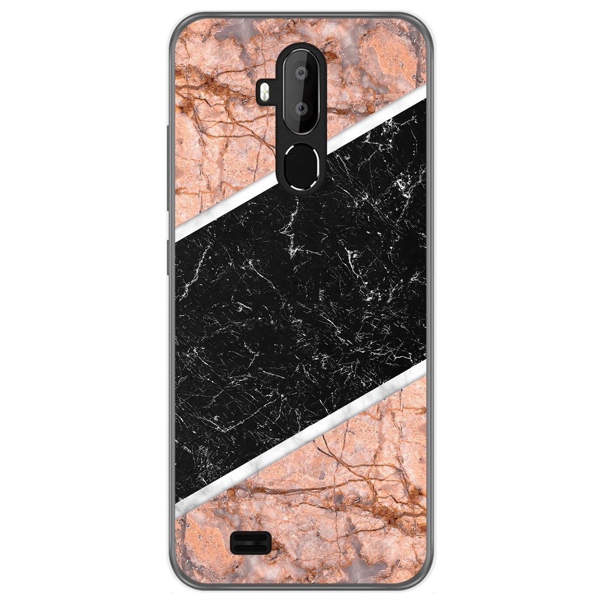 Funda Gel Tpu para Oukitel C12 / C12 Pro diseño Mármol 07 Dibujos