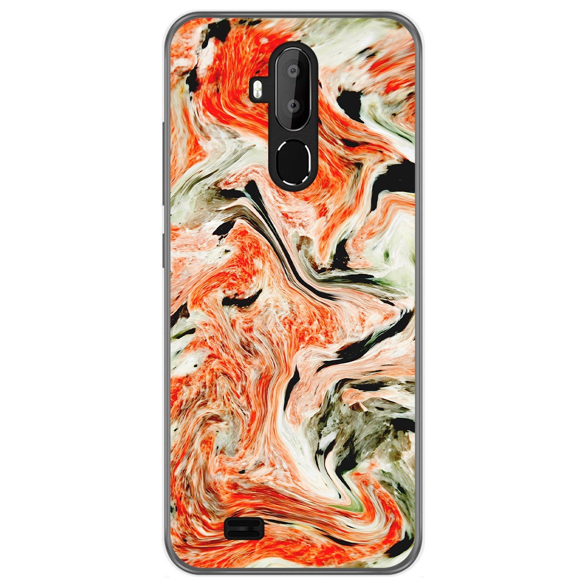 Funda Gel Tpu para Oukitel C12 / C12 Pro diseño Mármol 12 Dibujos