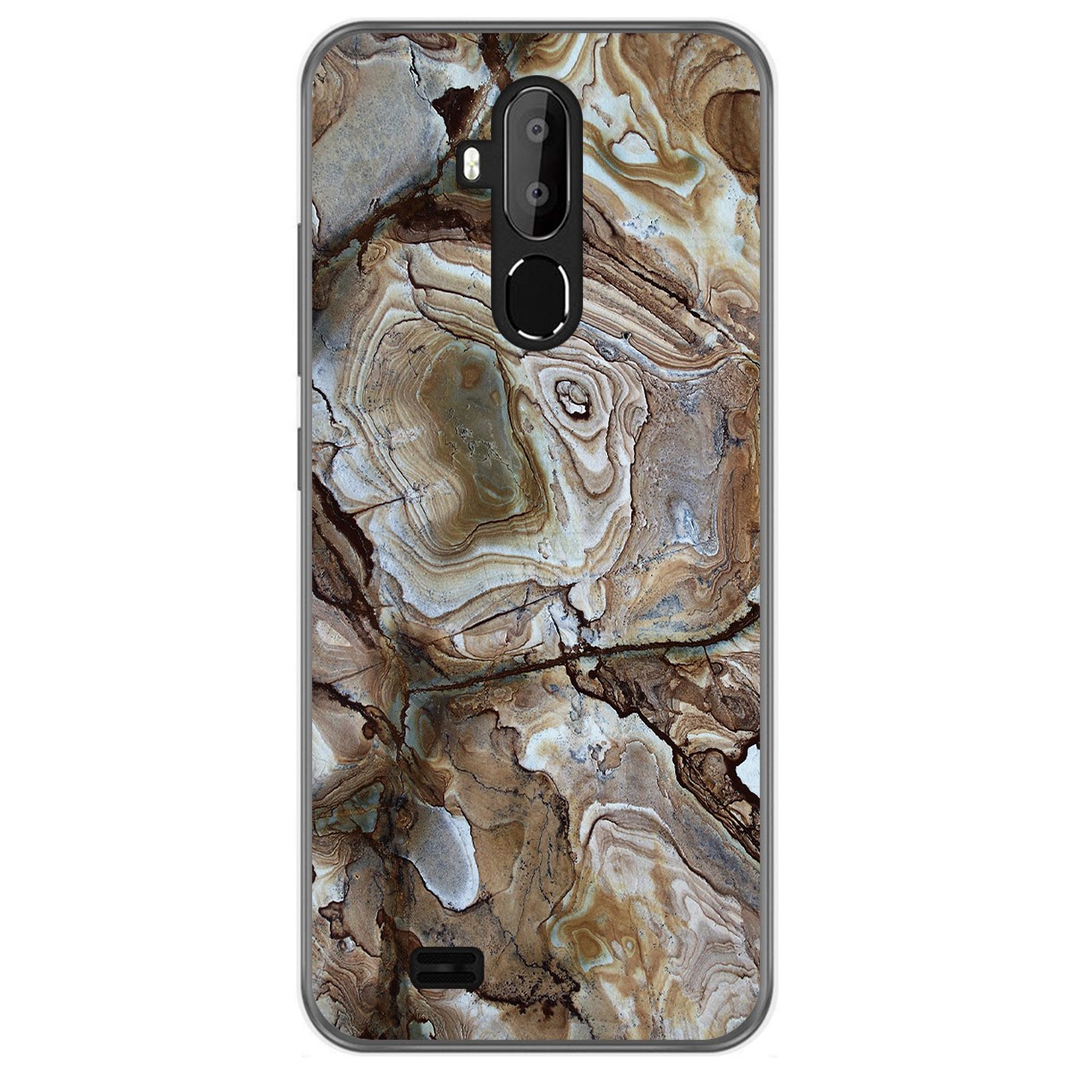Funda Gel Tpu para Oukitel C12 / C12 Pro diseño Mármol 14 Dibujos