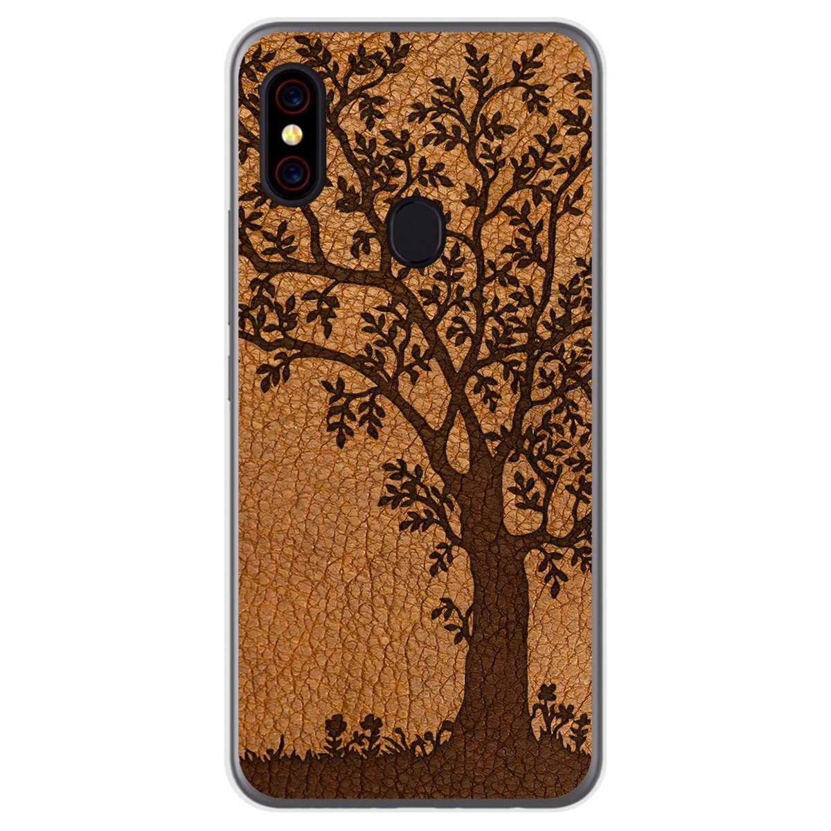 Funda Gel Tpu para UmiDigi F1 diseño Cuero 03 Dibujos