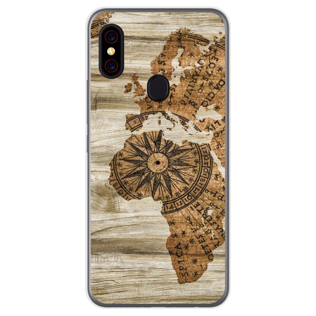 Funda Gel Tpu para UmiDigi F1 diseño Madera 07 Dibujos