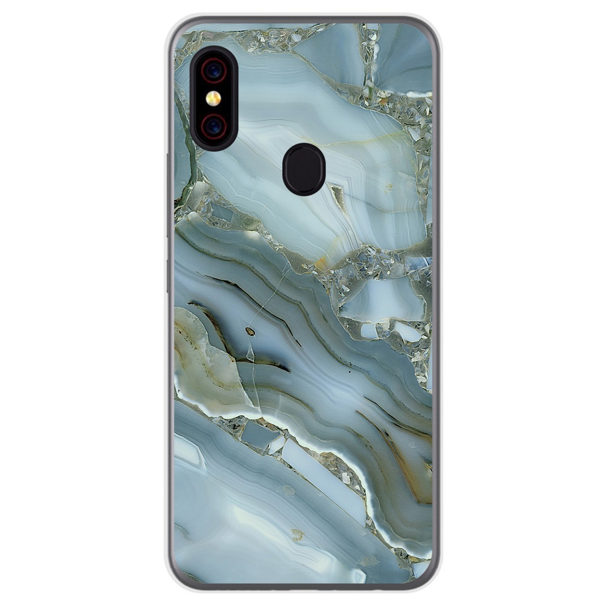 Funda Gel Tpu para UmiDigi F1 diseño Mármol 09 Dibujos