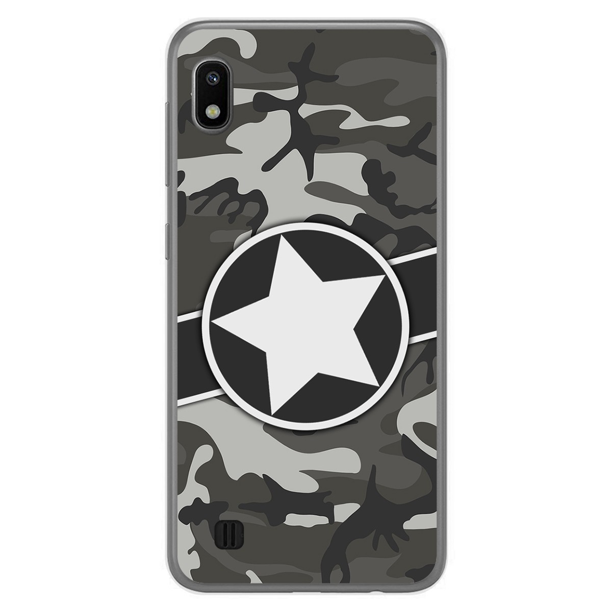 Funda Gel Tpu para Samsung Galaxy A10 diseño Camuflaje 02 Dibujos