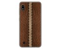 Funda Gel Tpu para Samsung Galaxy A10 diseño Cuero 01 Dibujos