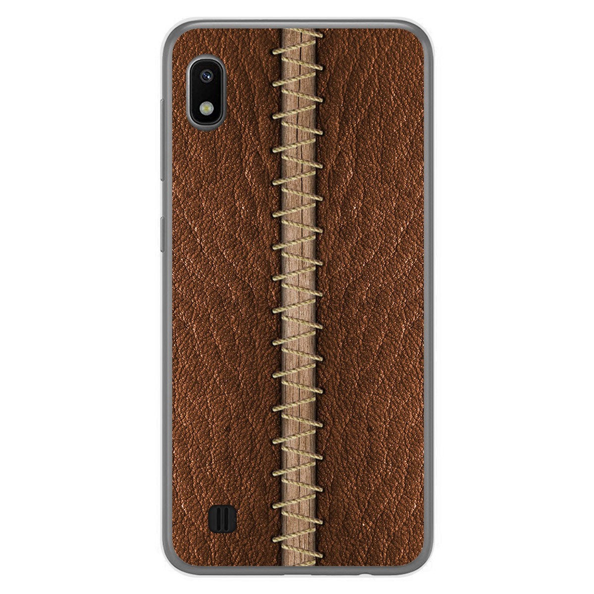 Funda Gel Tpu para Samsung Galaxy A10 diseño Cuero 01 Dibujos